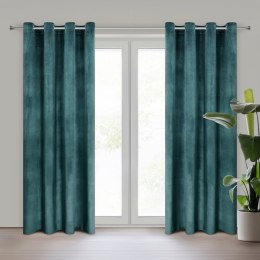 ZASŁONA GOTOWA D91 ROSA 140 X 250 CM CIEMNOTURKUSOWY