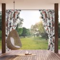 ZASŁONA GOTOWA GARDEN 21 NA SZELKACH 155 X 240 CM BIAŁY