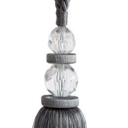 SZNUR DEKORACYJNY BARI 67 CM STALOWY