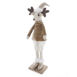 FIGURKA ŚWIĄTECZNA 9 X 7 X 43 CM SZAMPAŃSKI