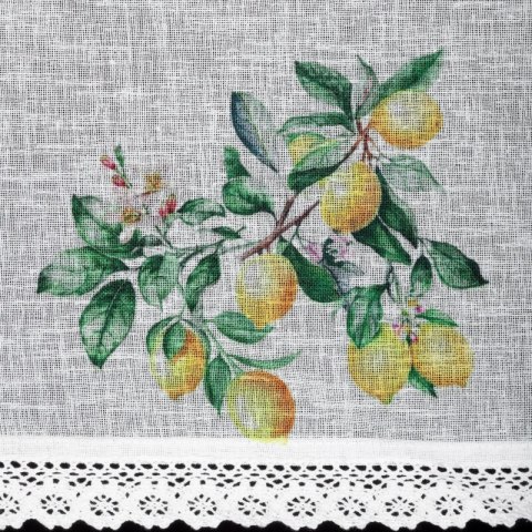 FIRANA GOTOWA CLOE NA TAŚMIE 150 X 30 CM BIAŁY
