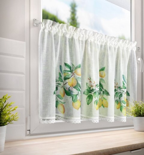 FIRANA GOTOWA CLOE NA TAŚMIE 150 X 60 CM BIAŁY