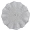 PODKŁADKA JUNE O 38 CM SREBRNY