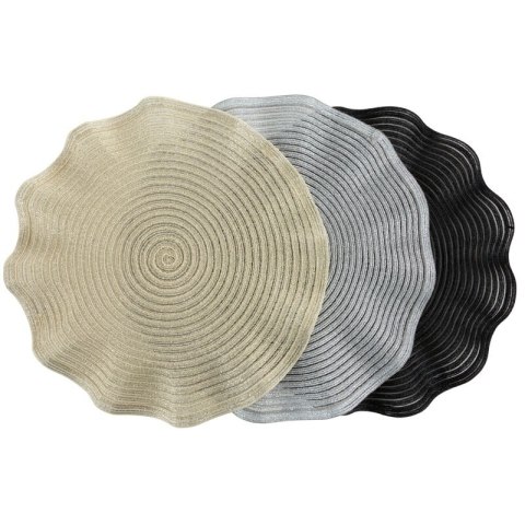 PODKŁADKA JUNE O 38 CM SREBRNY