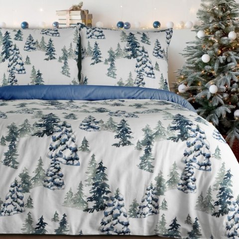 ŚWIĄTECZNY KOMPLET POŚCIELI NATAL 220 X 200 CM BIAŁY