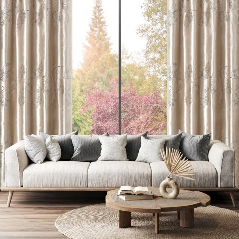ZASŁONA GOTOWA IDALIA 140 X 250 CM BEŻOWY
