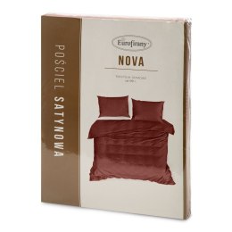 KOMPLET POŚCIELI NOVA3 140 X 200 CM BURGUNDOWY