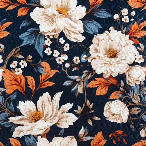 NARZUTA FIORA 200 X 220 CM GRANATOWY
