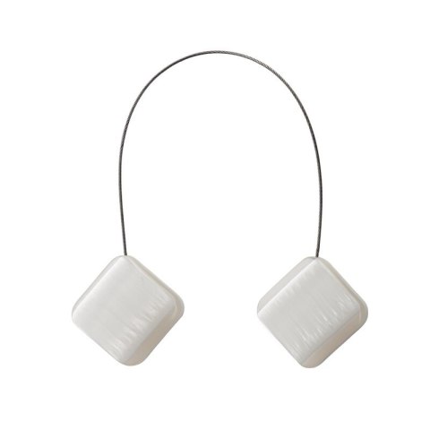 UPINACZ DEKORACYJNY Z MAGNESEM 4 X 13 CM KREMOWY