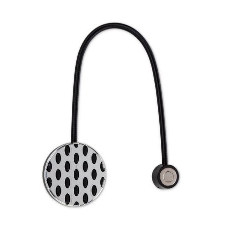 UPINACZ DEKORACYJNY Z MAGNESEM 5 X 17 CM CZARNY