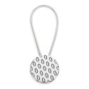 UPINACZ DEKORACYJNY Z MAGNESEM 5 X 17 CM SREBRNY