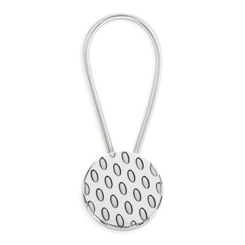 UPINACZ DEKORACYJNY Z MAGNESEM 5 X 17 CM SREBRNY