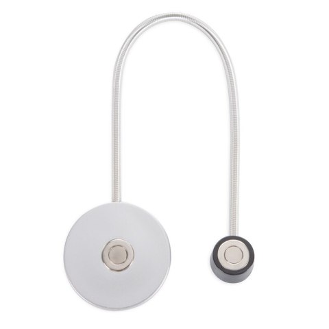 UPINACZ DEKORACYJNY Z MAGNESEM 5 X 17 CM SREBRNY