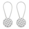 UPINACZ DEKORACYJNY Z MAGNESEM 5 X 17 CM SREBRNY