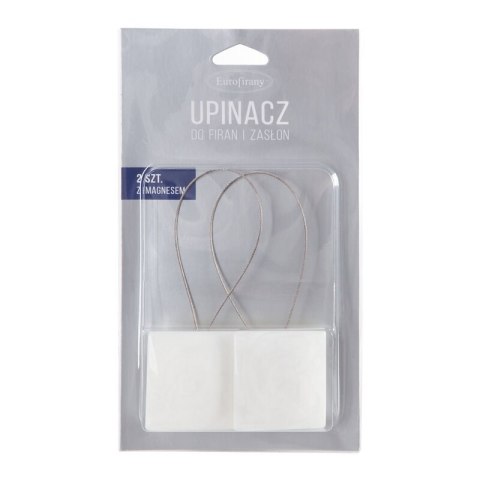 UPINACZ DEKORACYJNY Z MAGNESEM 6 X 14 CM BIAŁY
