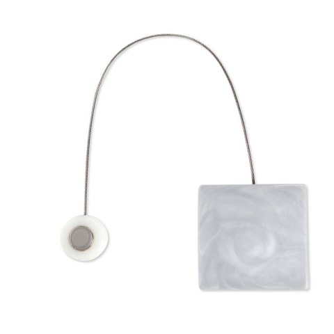UPINACZ DEKORACYJNY Z MAGNESEM 6 X 14 CM SREBRNY