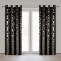 ZASŁONA GOTOWA RAJA 140 X 250 CM CZARNY