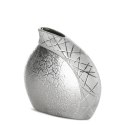 WAZON DEKORACYJNY ALIRA (01) 20 X 8 X 19 CM SREBRNY