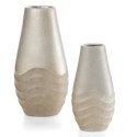 WAZON DEKORACYJNY SANI (01) 18 X 10 X 36 CM BEŻOWY