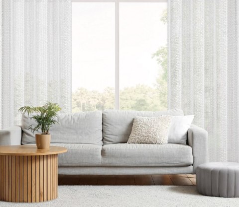 FIRANA GOTOWA KLOE 140 X 250 CM BIAŁY