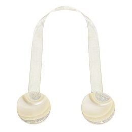 UPINACZ DEKORACYJNY Z MAGNESEM 4 X 15 CM KREMOWY