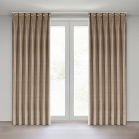 ZASŁONA GOTOWA MELANIE 80 X 270 CM CIEMNOBEŻOWY