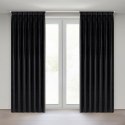 ZASŁONA GOTOWA MELANIE 80 X 270 CM CZARNY