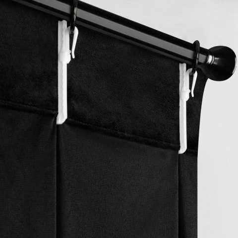 ZASŁONA GOTOWA MELANIE 80 X 270 CM CZARNY