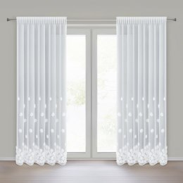 FIRANA GOTOWA DIANA 2 NA TAŚMIE 140 X 270 CM BIAŁY