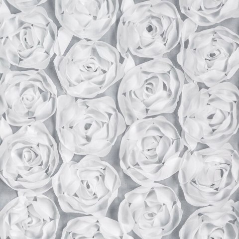 ZASŁONA GOTOWA ROSES 6 140 X 250 CM BIAŁY