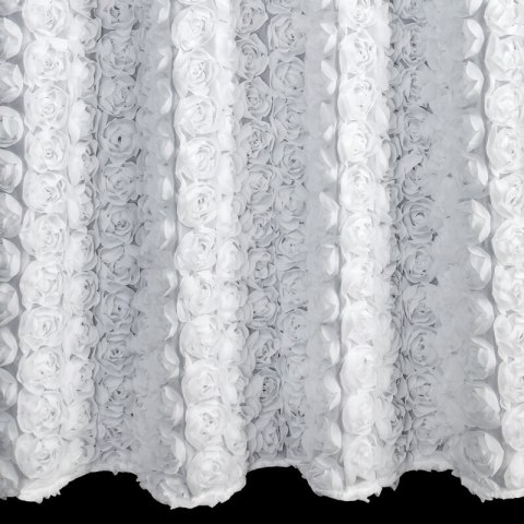 ZASŁONA GOTOWA ROSES 6 140 X 250 CM BIAŁY