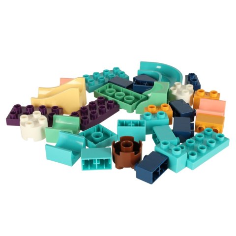 Klocki konstrukcyjne tor kulkowy kulodrom labirynt dinozaury 121 el. Bibi-inn