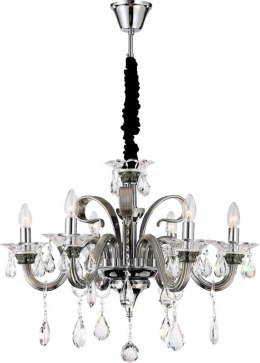 LAMPA GLITTER (02) FI 70 X 52 CM SREBRNY