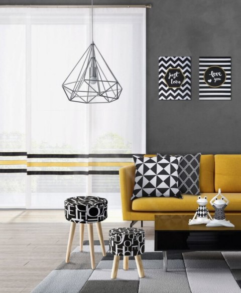 LAMPA WIRE (03) FI 36 X 62 CM SREBRNY