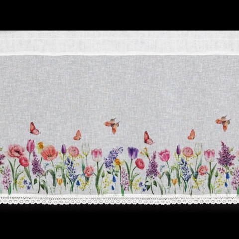 FIRANA GOTOWA BELLA NA TAŚMIE 150 X 30 CM BIAŁY
