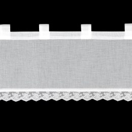 FIRANA GOTOWA SUZAN NA SZELKACH 150 X 40 CM BIAŁY