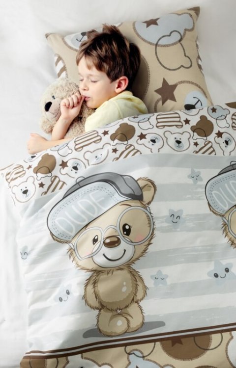 KOMPLET POŚCIELI DZIECIĘCEJ KID 12 100 X 135 CM BIAŁY
