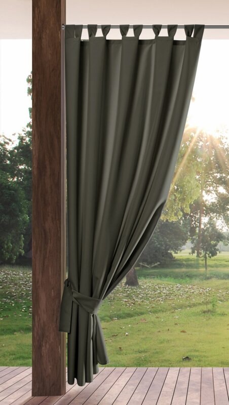 ZASŁONA GOTOWA GARDEN NA SZELKACH 155 X 240 CM GRAFITOWY