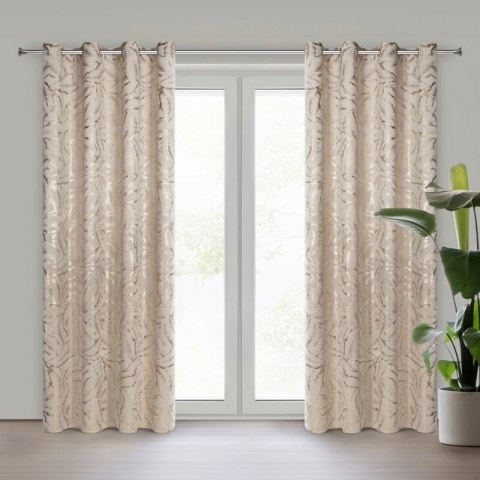 ZASŁONA GOTOWA MILENA 140 X 250 CM BEŻOWY