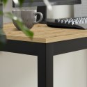 Stół TESSA 120cm x 60cm - artisan / czarne nogi