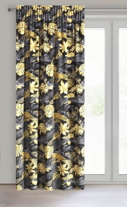ZASŁONA GOTOWA BLER NA TAŚMIE 140 X 270 CM CZARNY