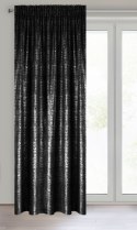 ZASŁONA GOTOWA D91 CYPR NA TAŚMIE 140 X 270 CM CZARNY