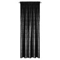 ZASŁONA GOTOWA D91 CYPR NA TAŚMIE 140 X 270 CM CZARNY