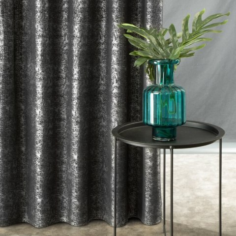 ZASŁONA GOTOWA D91 CYPR NA TAŚMIE 140 X 270 CM CZARNY