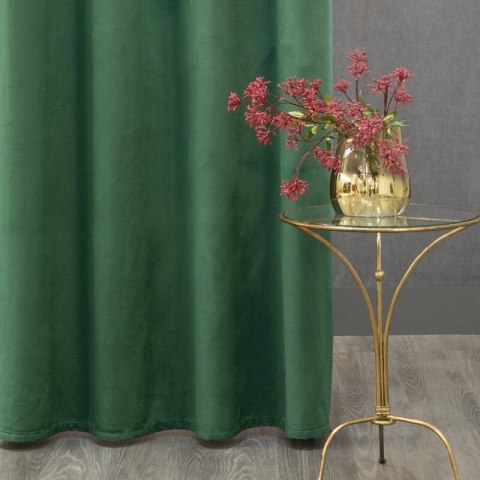 ZASŁONA GOTOWA D91 ROSA 140 X 250 CM CIEMNOZIELONY