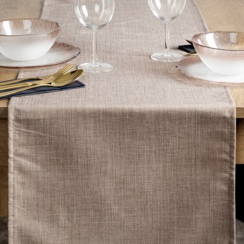OBRUS KATE 40 X 140 CM BEŻOWY