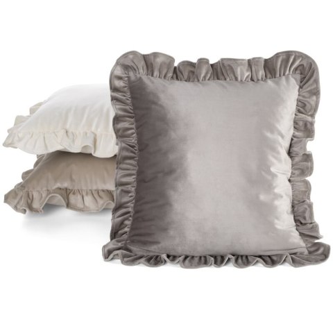 POSZEWKA BRENDA1 45 X 45 CM SREBRNY