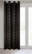 ZASŁONA GOTOWA ABELLA 135 X 250 CM CZARNY