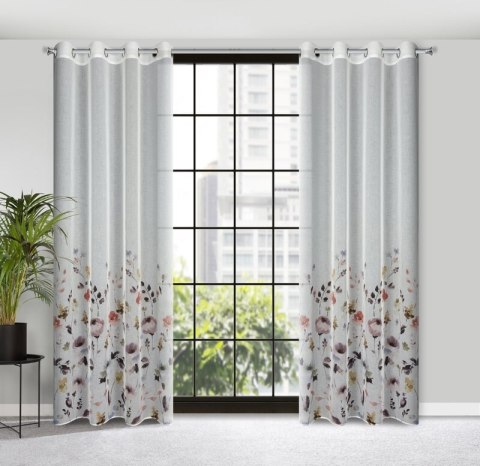 ZASŁONA GOTOWA D91 LAVIN 140 X 250 CM BIAŁY