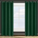 ZASŁONA GOTOWA D91 PARISA 135 X 250 CM ZIELONY